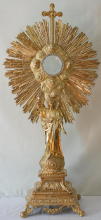 Antique French Silver Baroque Monstrance ref 8673